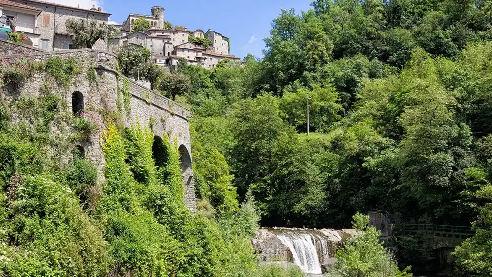 Bagnone – Lunigiana View of the village of Bagnone in Lunigiana