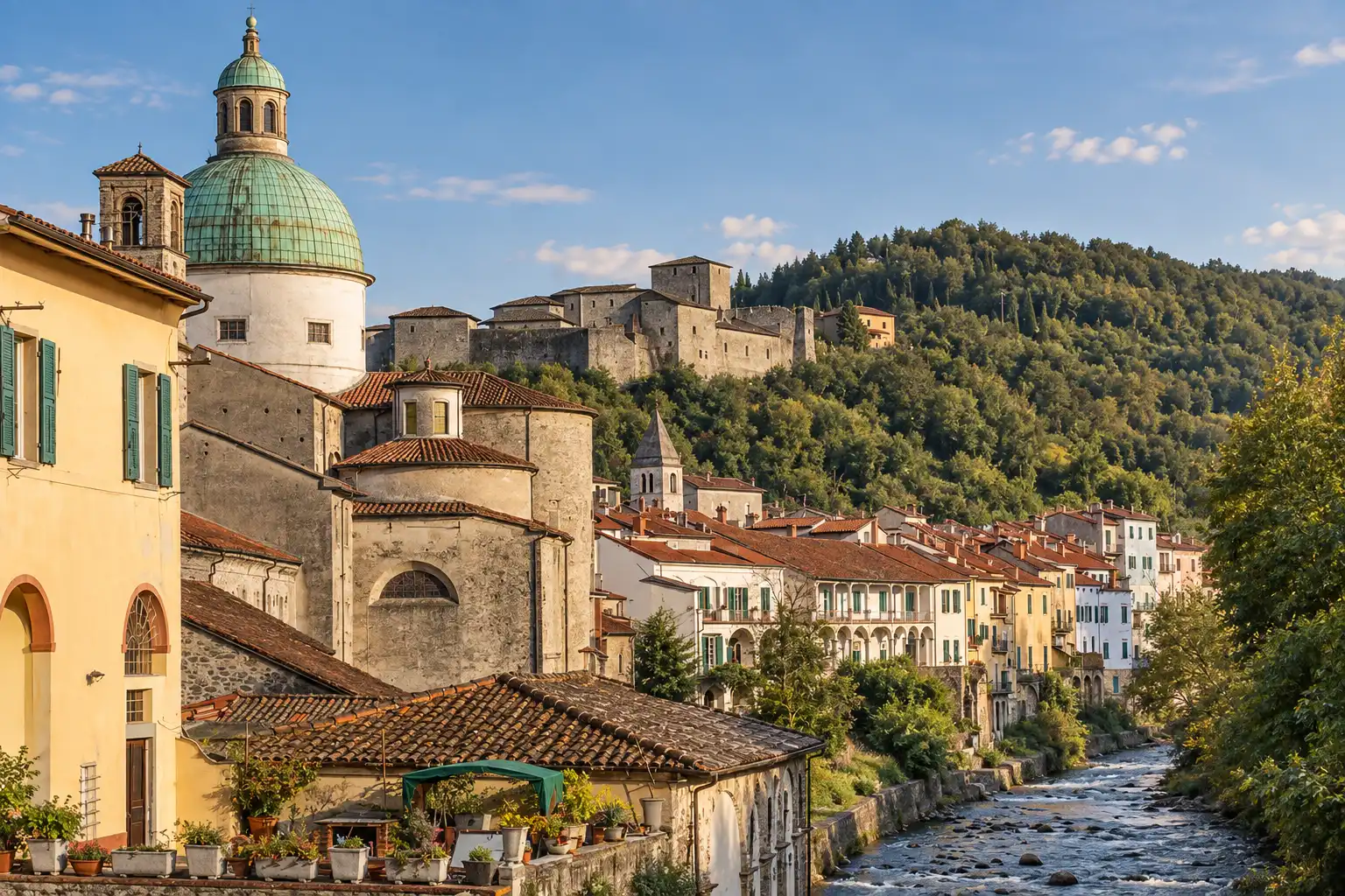 Pontremoli View of the historic center of Pontremoli