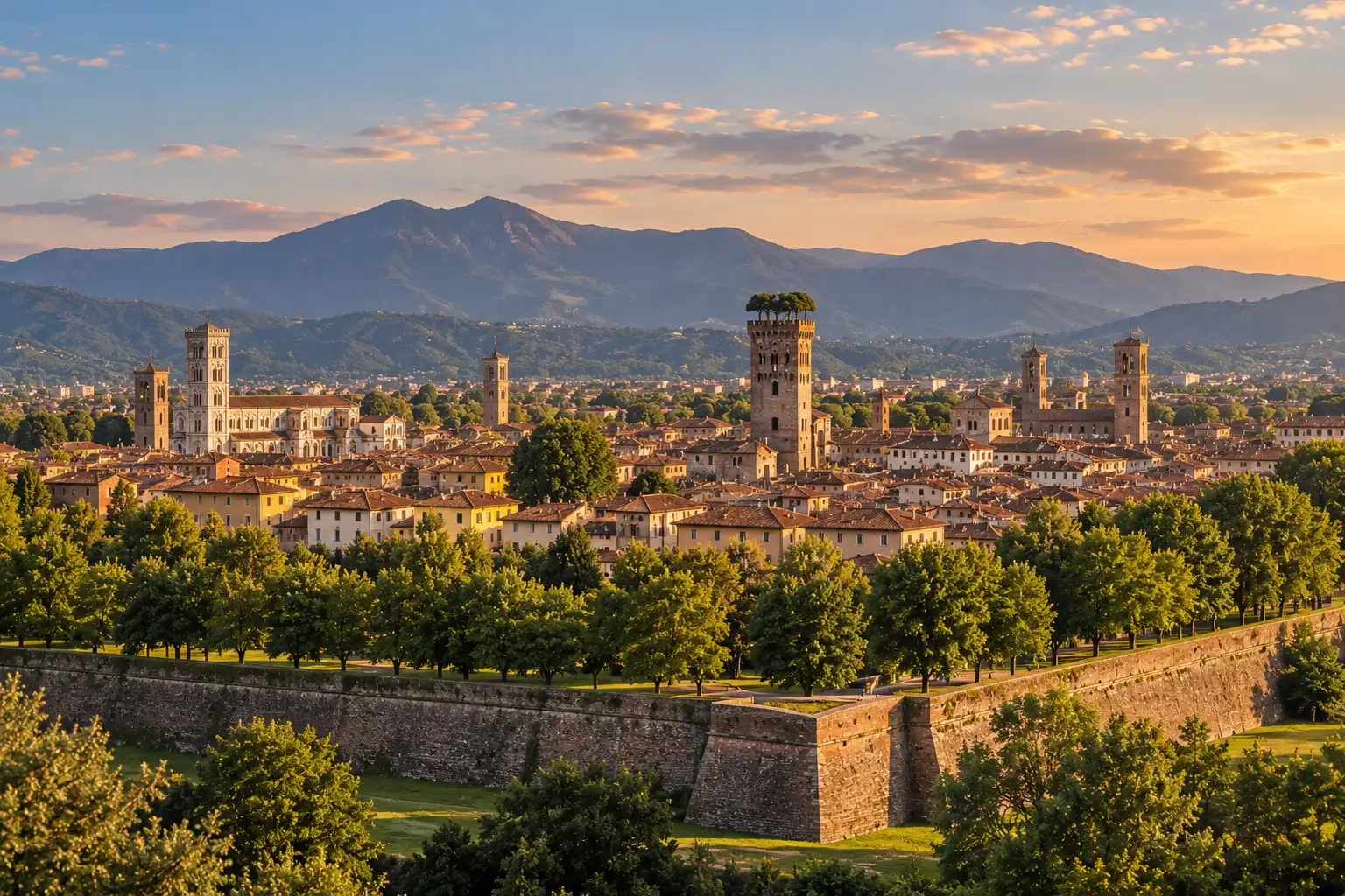 Lucca Panoramic view of Lucca
