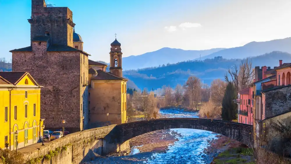 Peace Bridge Pontremoli Panorama of the village of Pontremoli